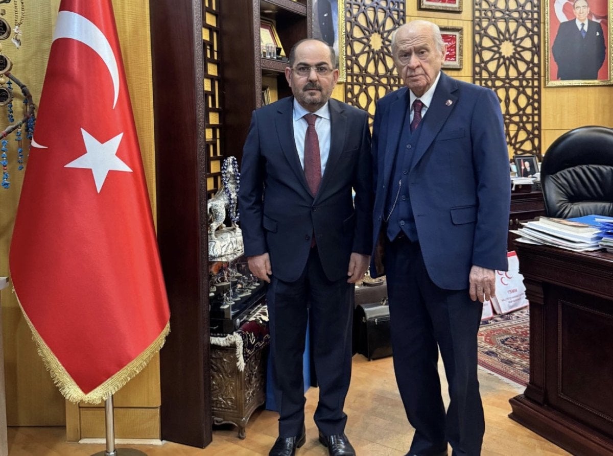 Devlet Bahçeli ve Abdurrahman Mustafa