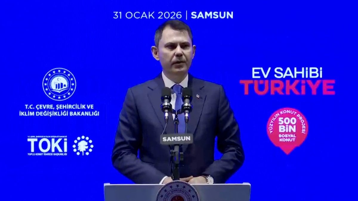 Murat Kurum, Samsun’daki törende Özgür Özel’e deprem konutları üzerinden yanıt verdi